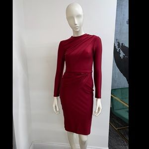 Burgundy dress